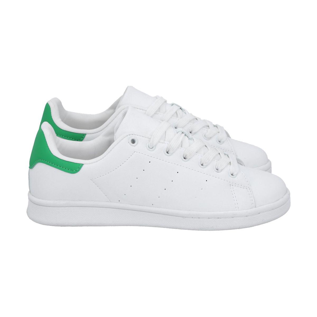 Zapatilla Urbana Mujer Blanco/Verde Joy Police-2