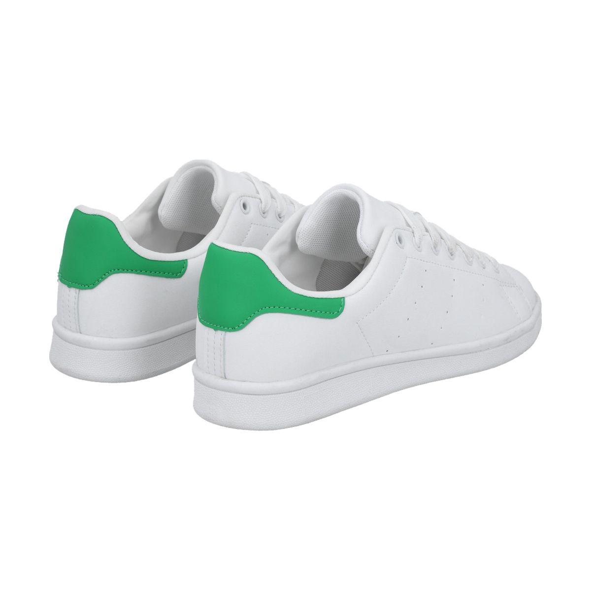 Zapatilla Urbana Mujer Blanco/Verde Joy Police-3