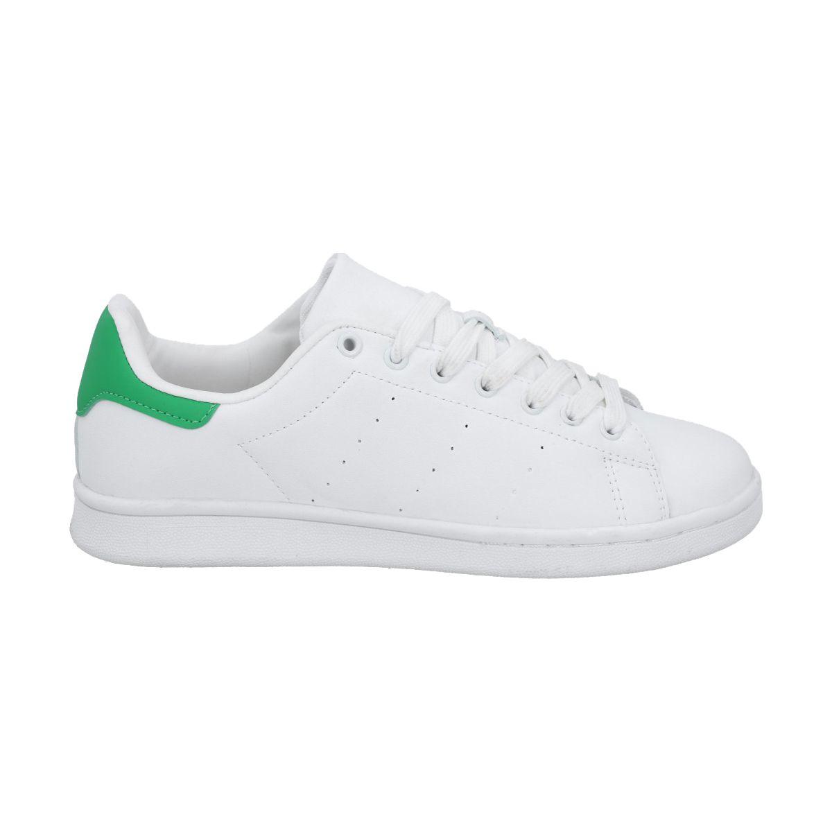 Zapatilla Mujer Blanco/Verde Joy Police-0