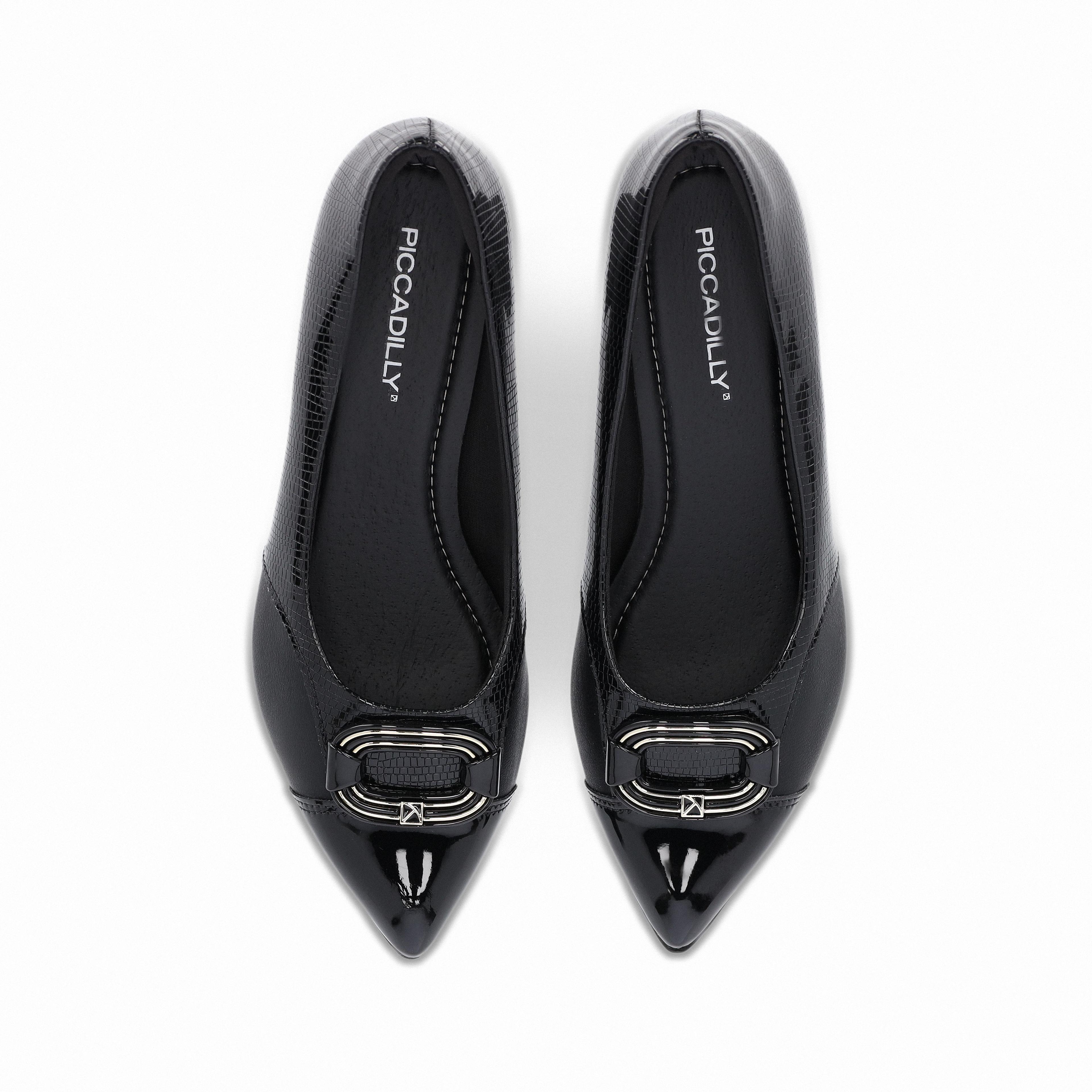 Zapato Taci Negro/Dorado  Piccadilly-2