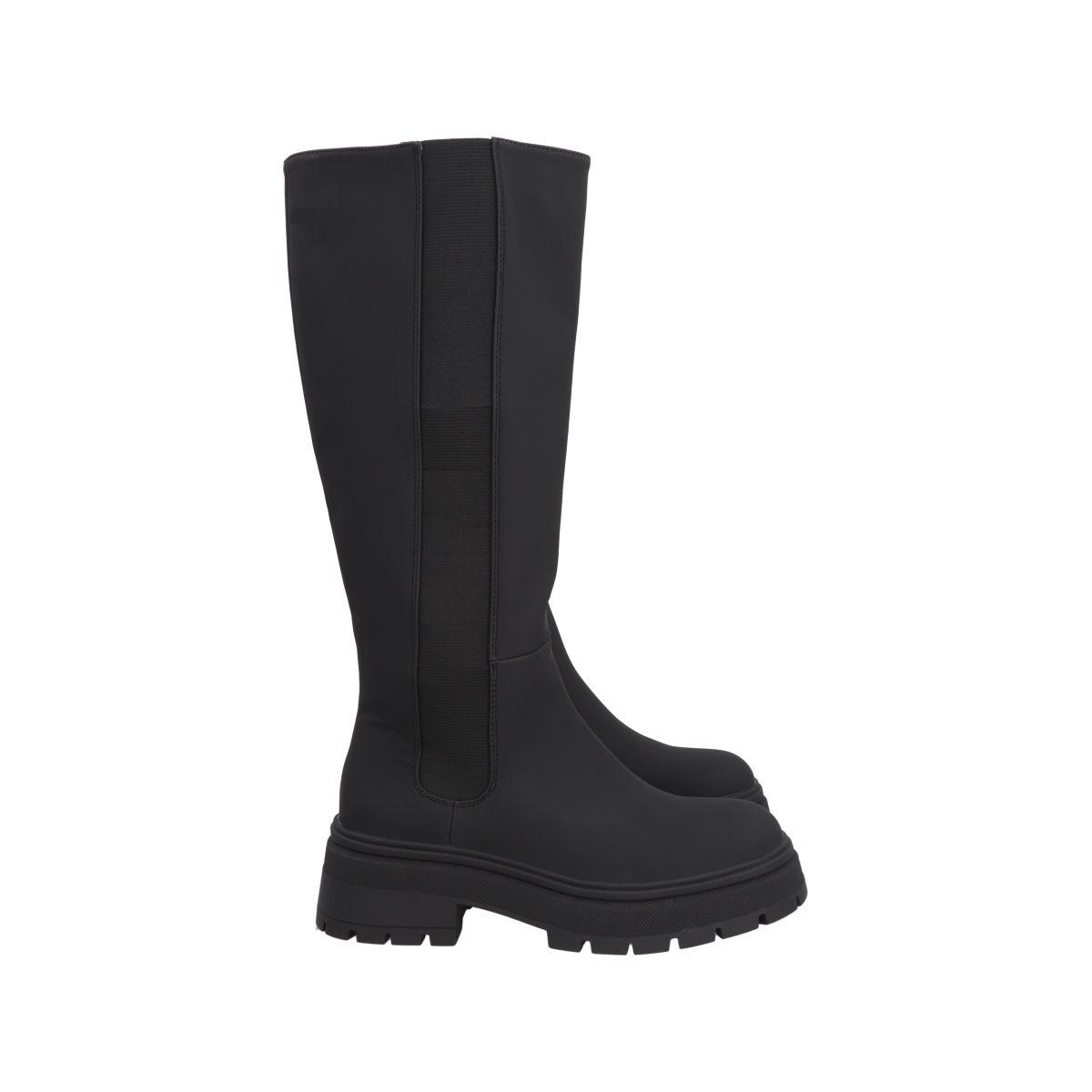 Bota Mujer Negro Caña Alta Urban Police-2