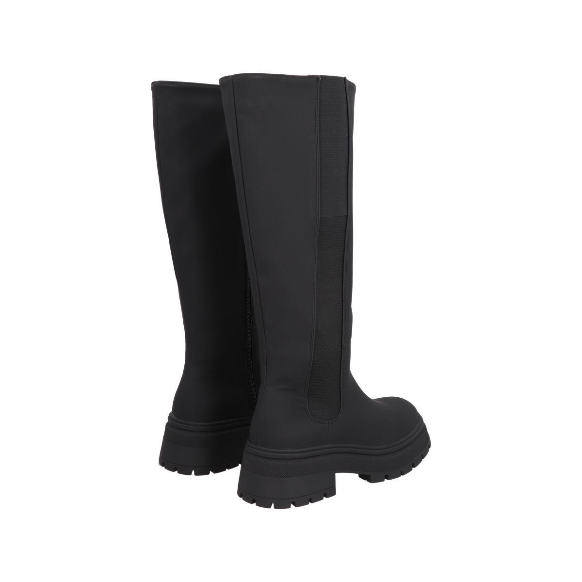 Bota Mujer Negro Caña Alta Urban Police-3