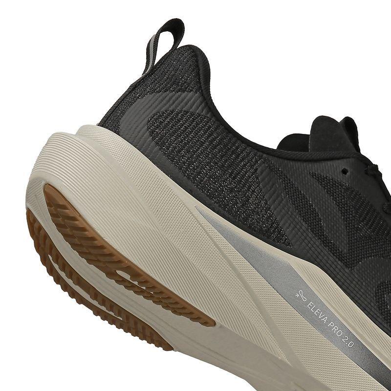 Zapatilla Running Hombre CORRE VENTO 3 Negro/Gris-7