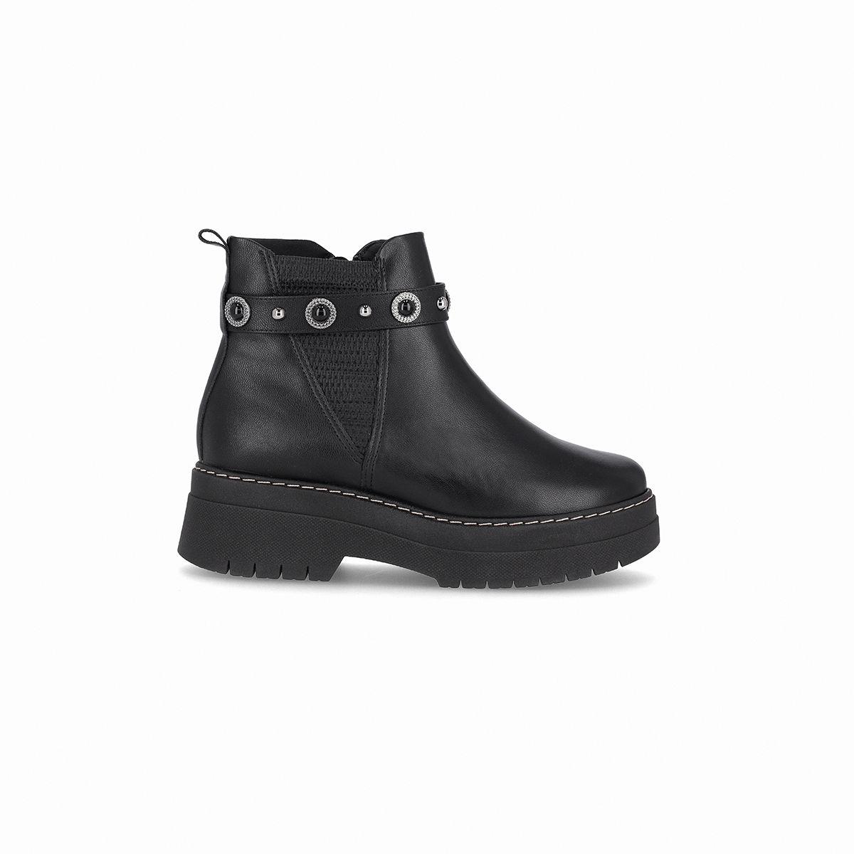Botin Mujer Negro Fabiana Piccadilly-0