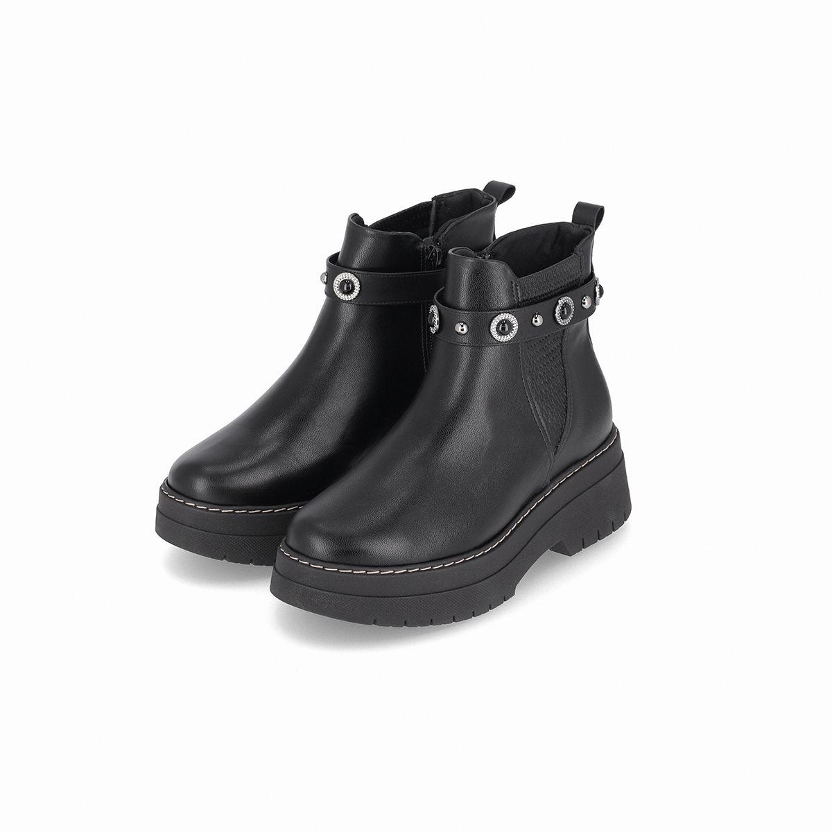Botin Mujer Negro Fabiana Piccadilly-1