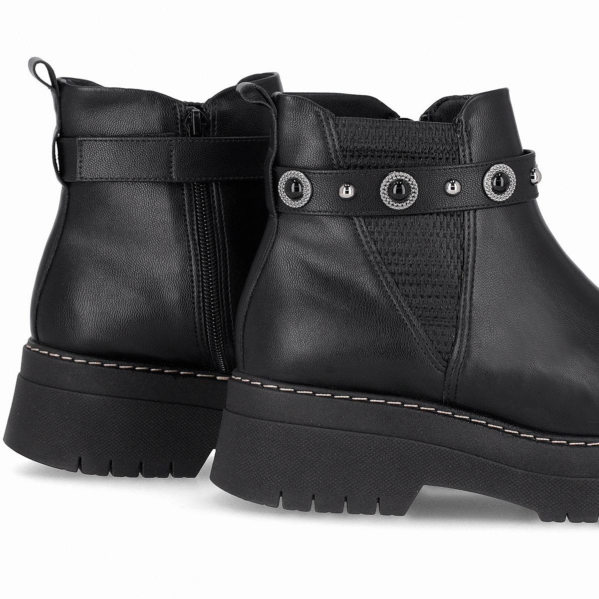 Botin Mujer Negro Fabiana Piccadilly-2