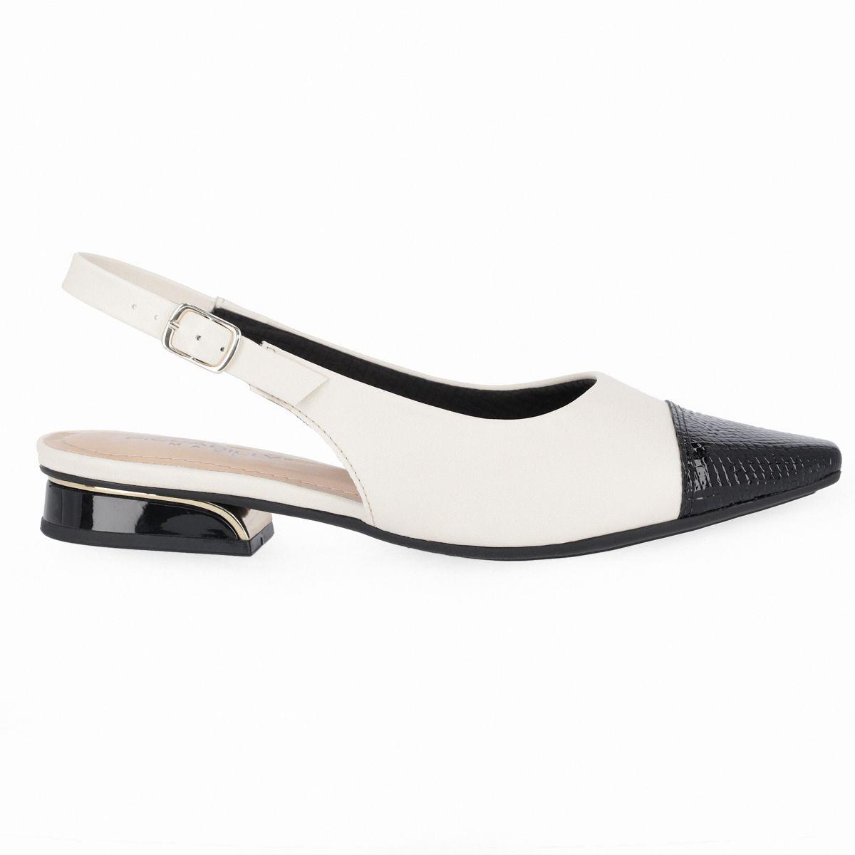 Zapato Silvia Blanco/ Negro  Piccadilly-3