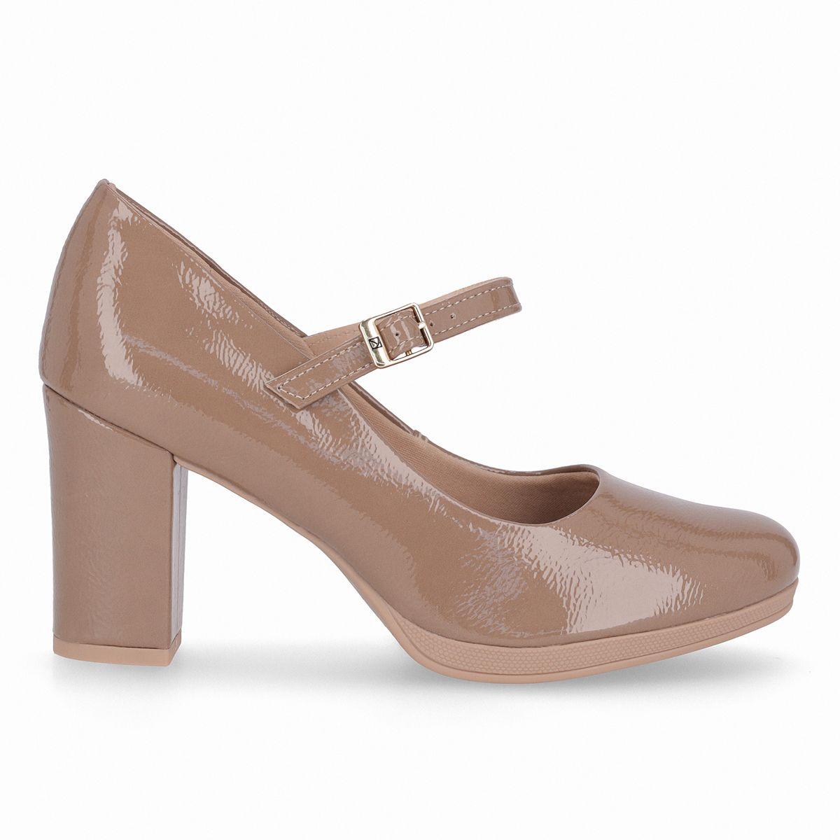 Zapato Mary Jane Mujer Nude/Charol Deise Piccadilly-0