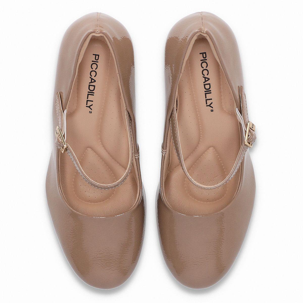 Zapato Mary Jane Mujer Nude/Charol Deise Piccadilly-1