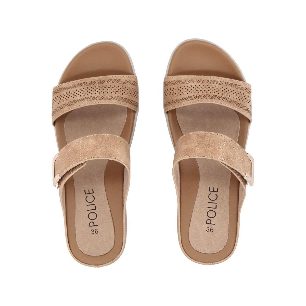 Sandalia Mujer Camel Sofi  Police-3