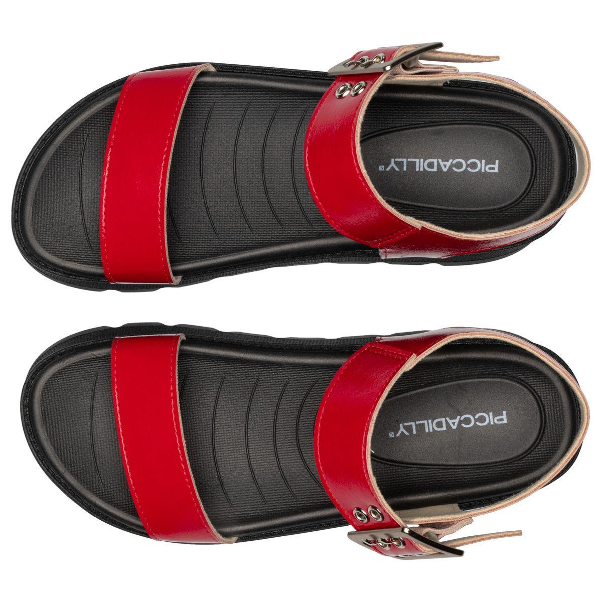 Sandalia Mujer Rojo/Negro Cati 793 Piccadilly-2