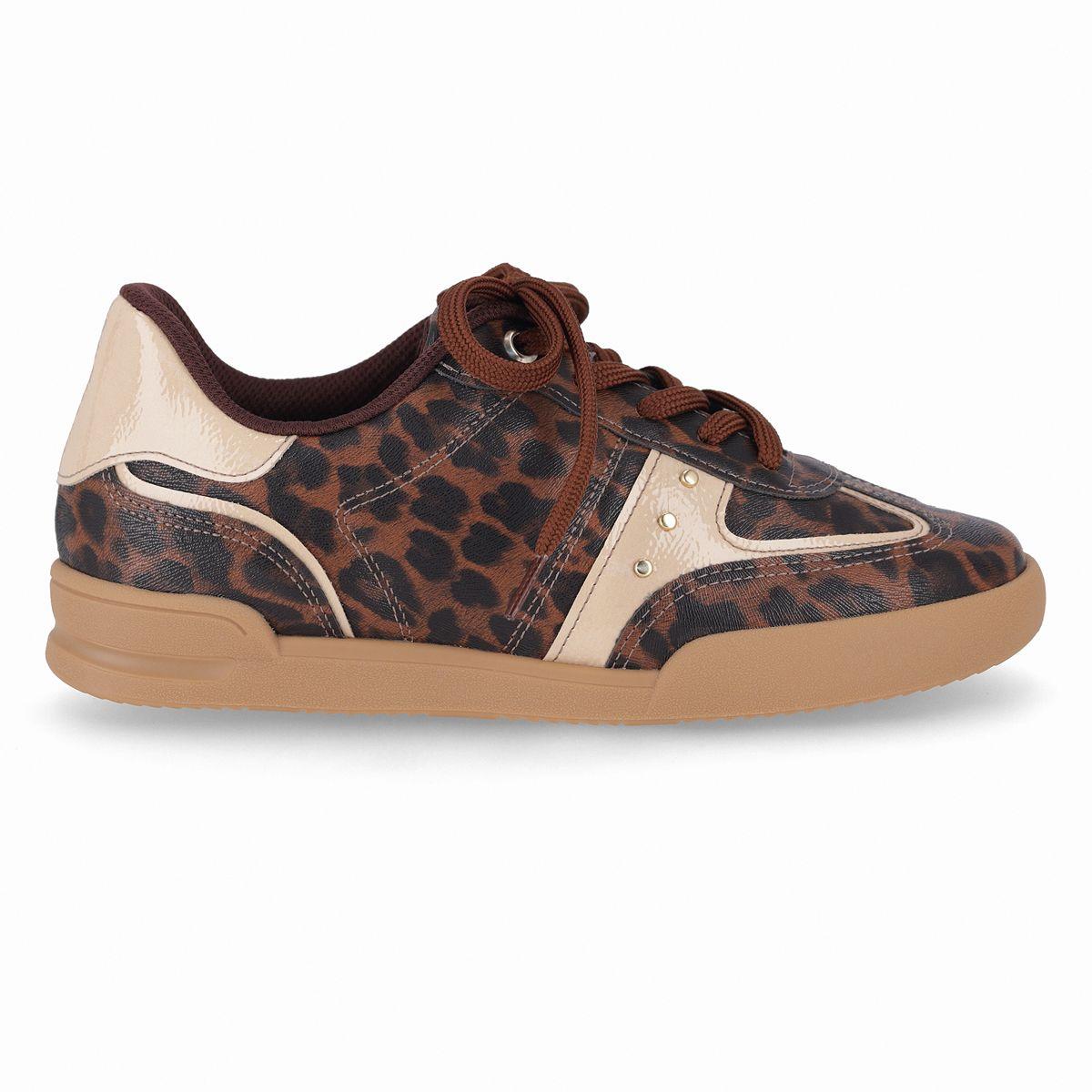 Zapatilla Mujer Animal Print/Café Caroline Piccadilly-1