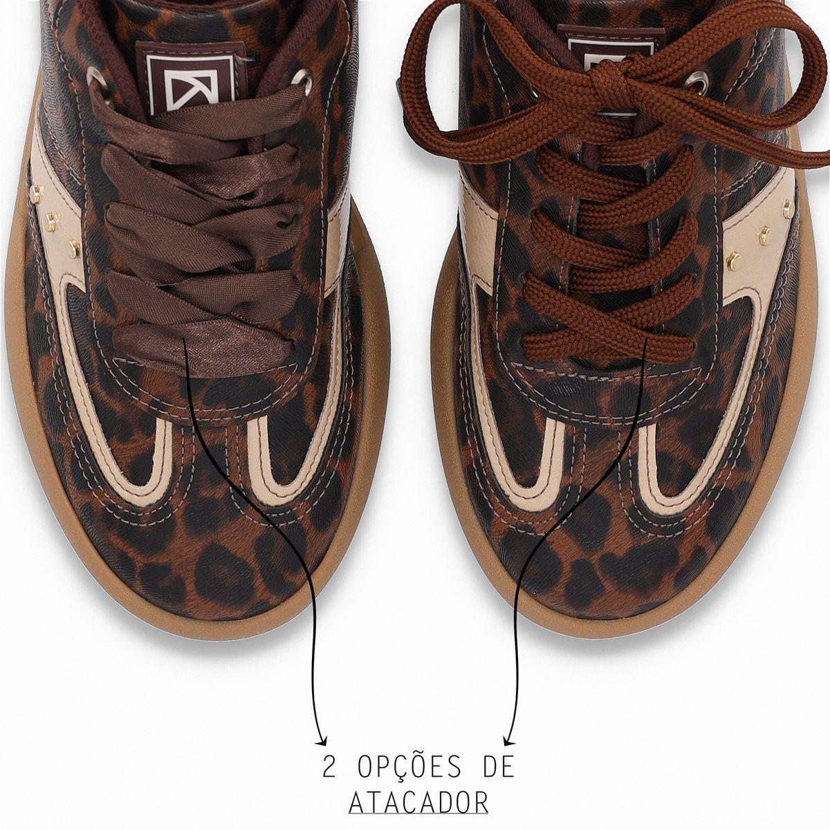 Zapatilla Mujer Animal Print/Café Caroline Piccadilly-2