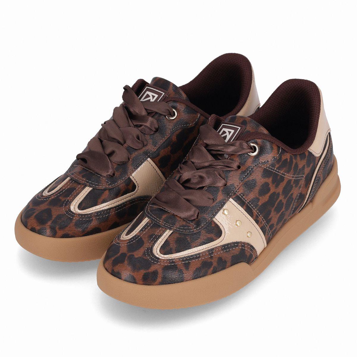 Zapatilla Mujer Animal Print/Café Caroline Piccadilly-6
