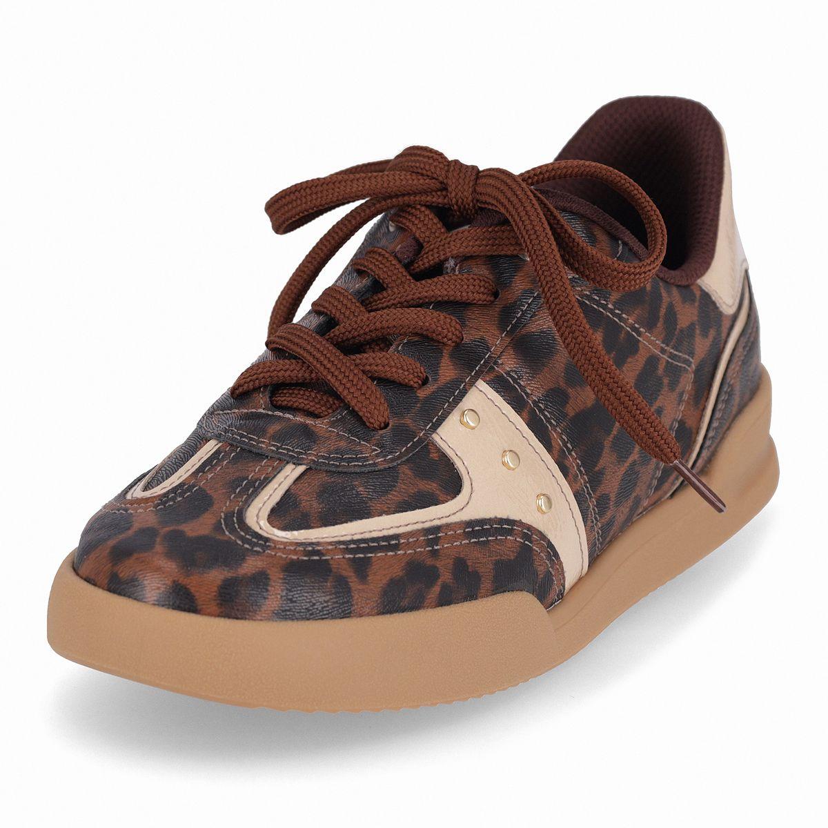 Zapatilla Mujer Animal Print/Café Caroline Piccadilly-7