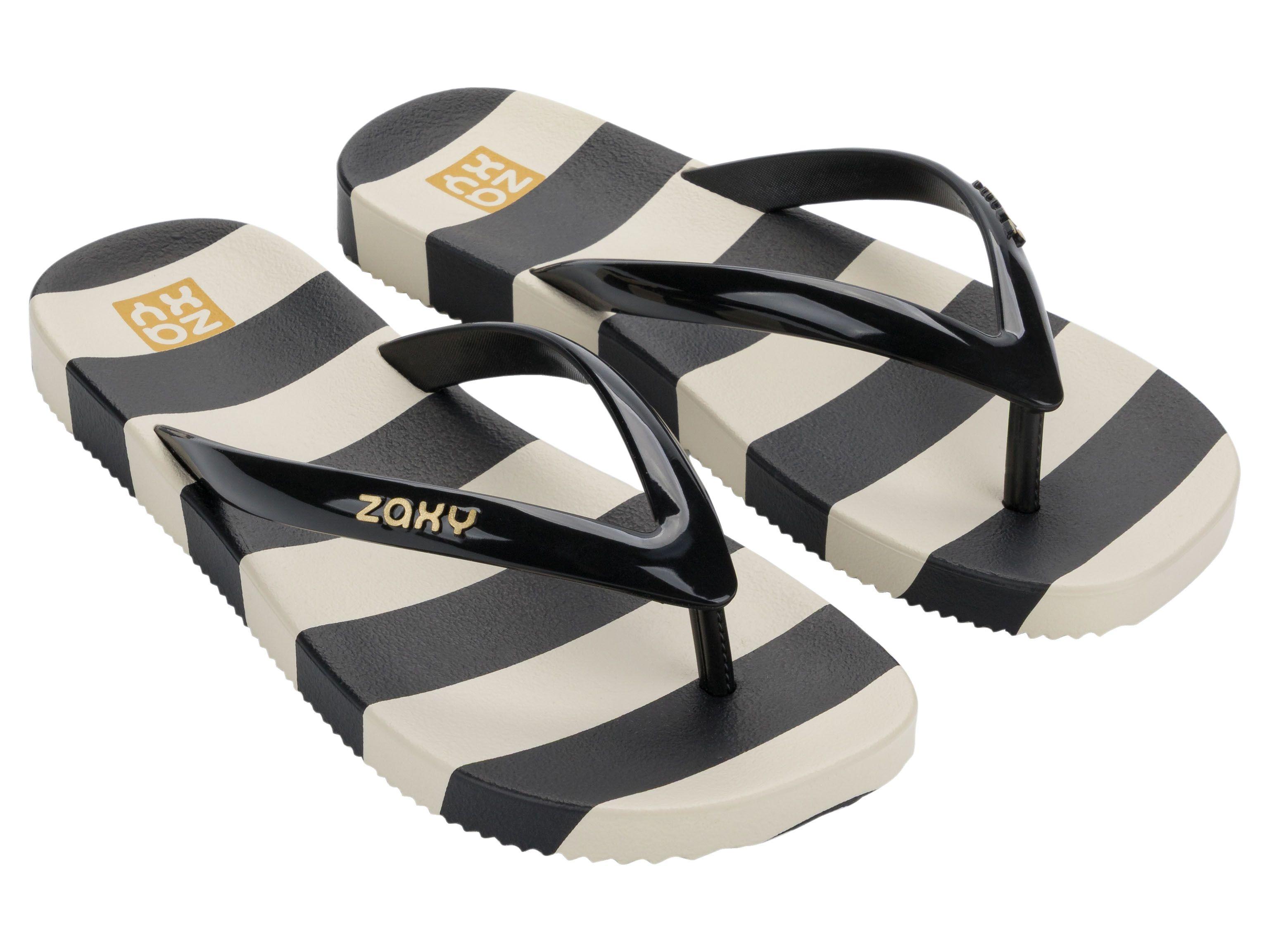 Sandalia Mujer Negro/Blanco Estampa Zaxy-3