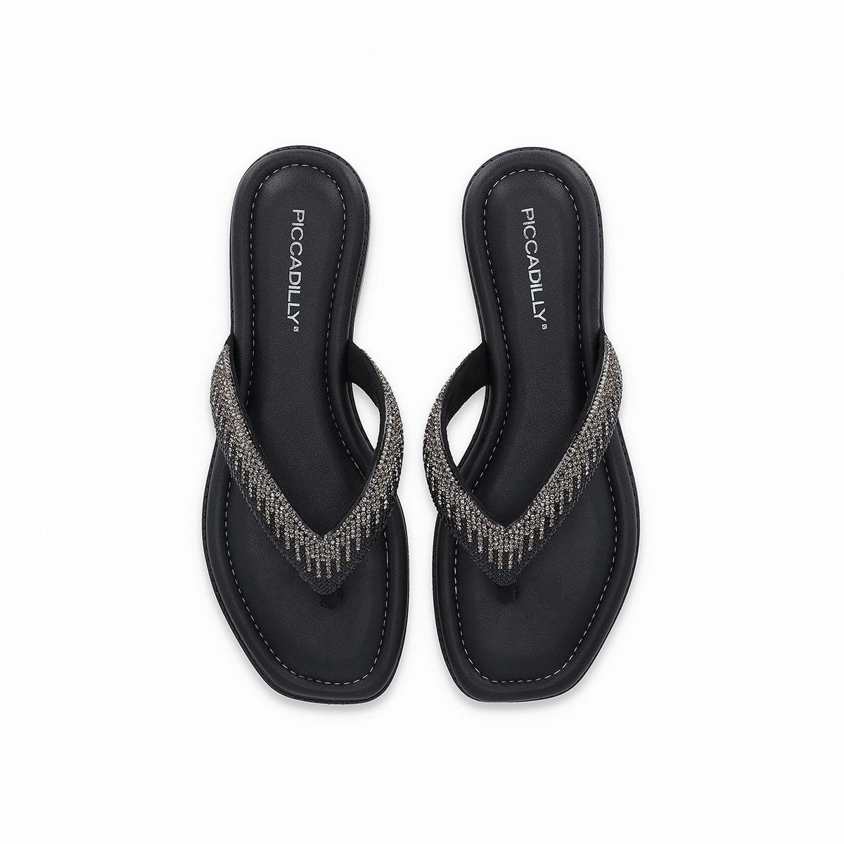 Sandalia Mujer Negro/Strass Gabi Piccadilly-2