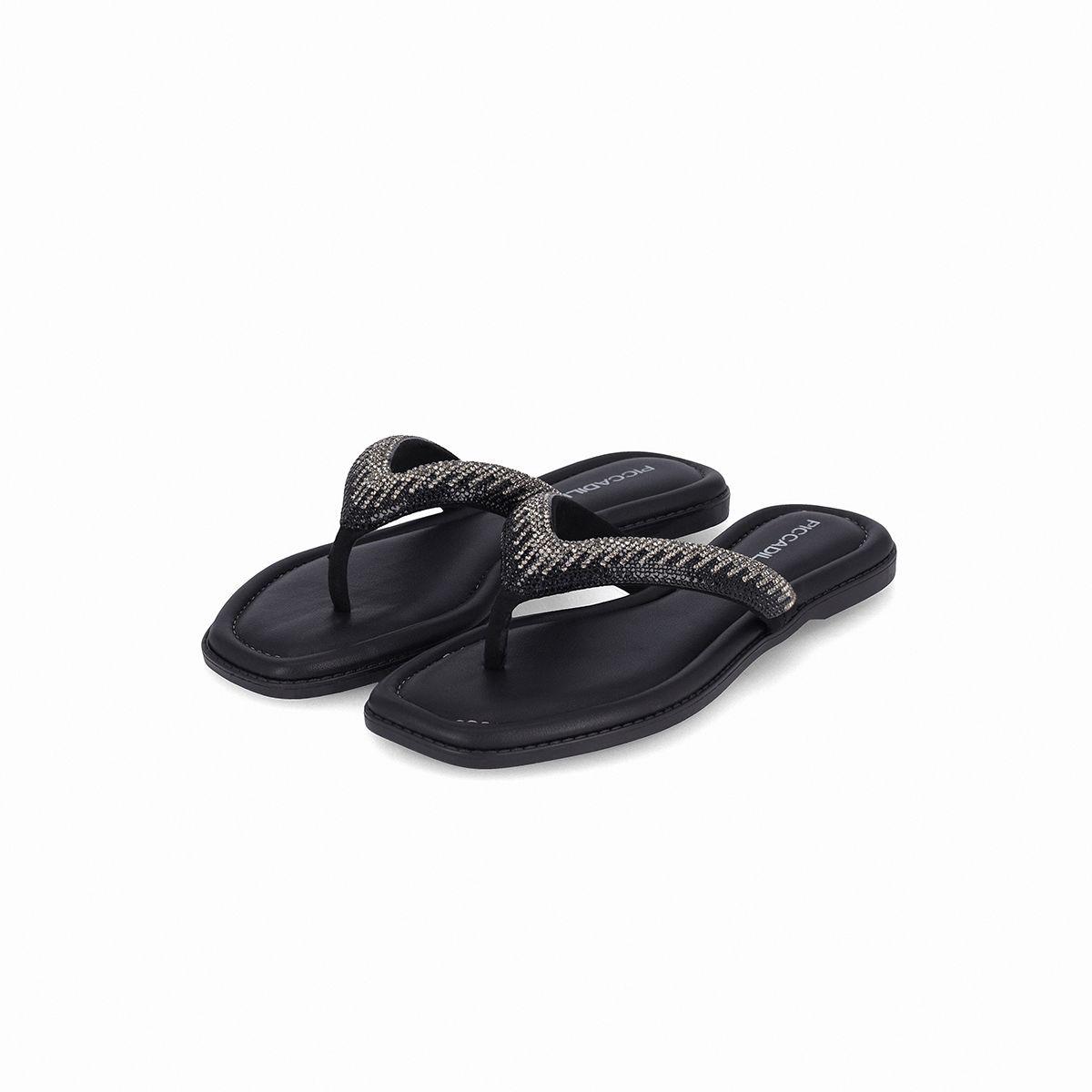 Sandalia Mujer Negro/Strass Gabi Piccadilly-1