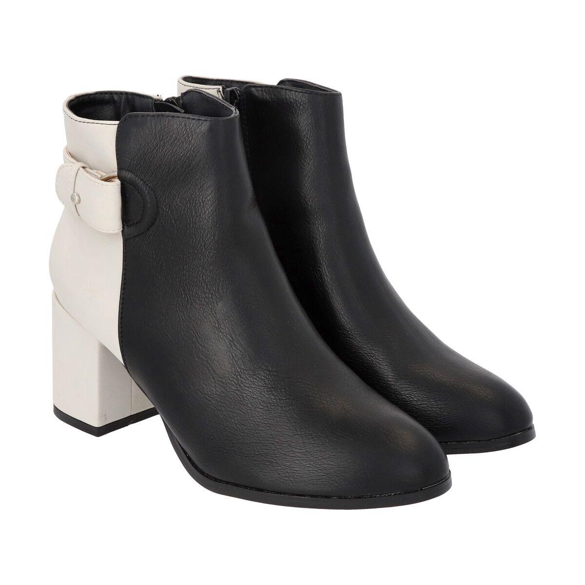 Botin Mujer Negro Rodas 11 Police-1