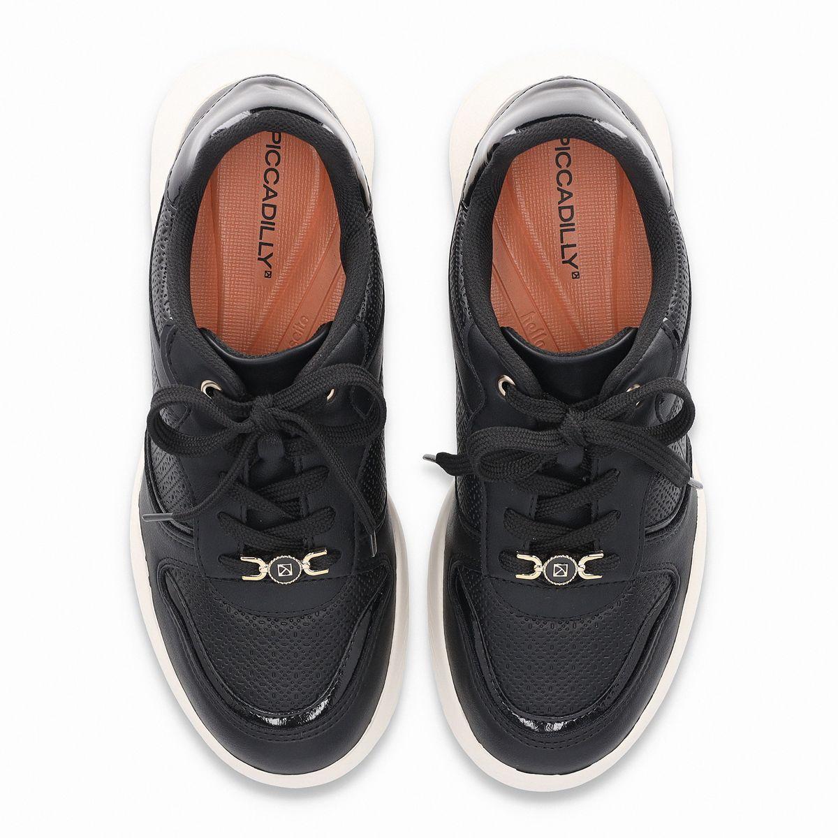 Zapatilla Mujer Negro Fascitis 76 Piccadilly-1