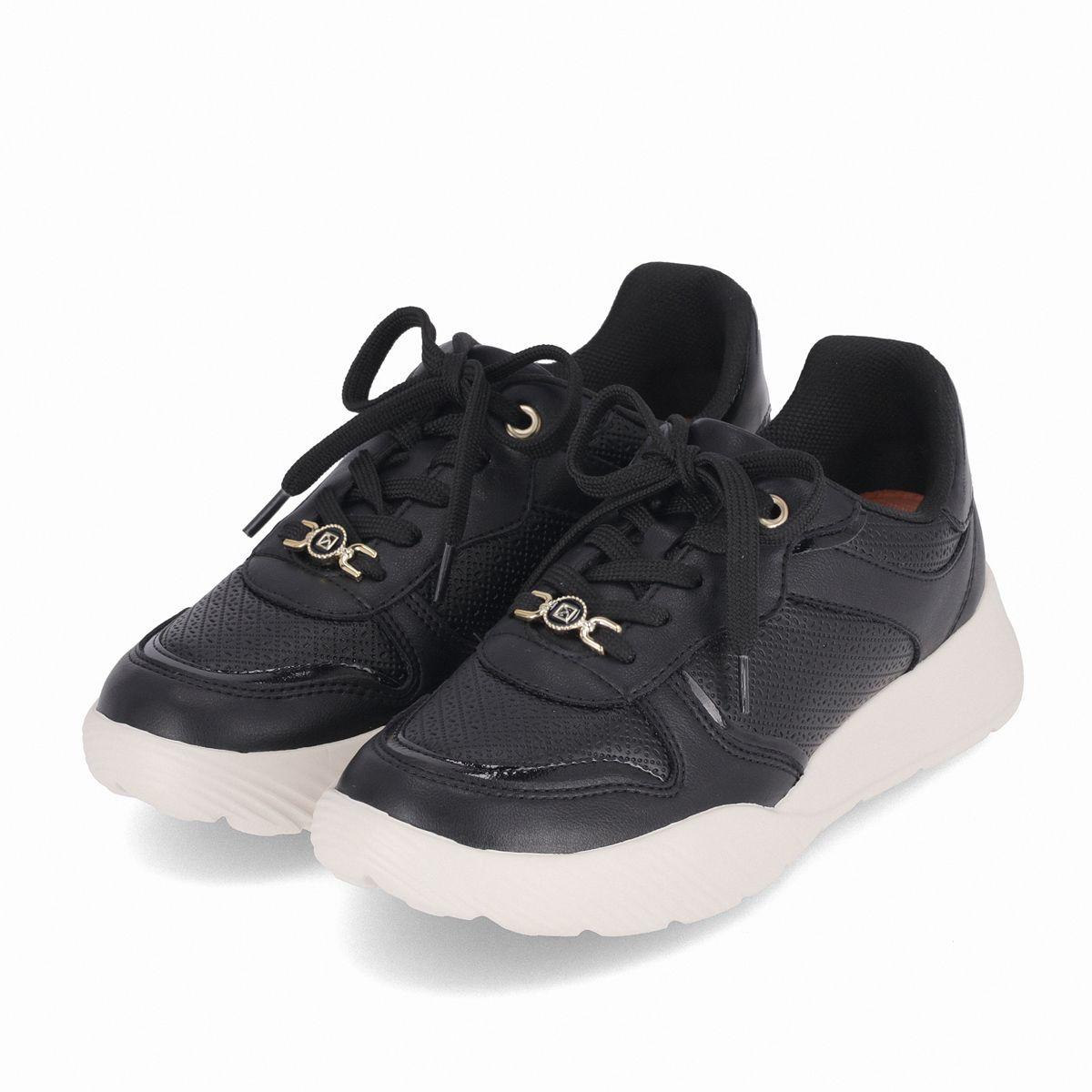 Zapatilla Mujer Negro Fascitis 76 Piccadilly-2