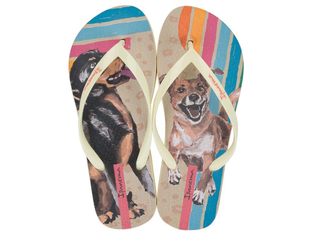 Sandalia Mujer Beige/Azul Love Pets 122 Ipanema-0