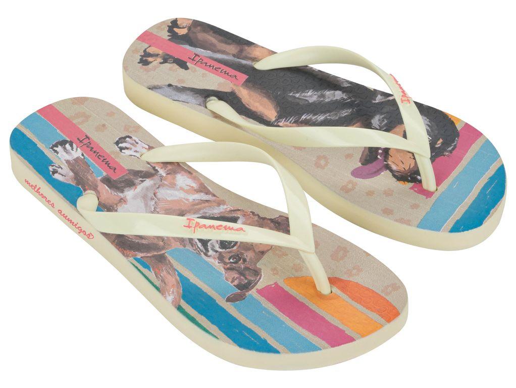 Sandalia Mujer Beige/Azul Love Pets 122 Ipanema-1