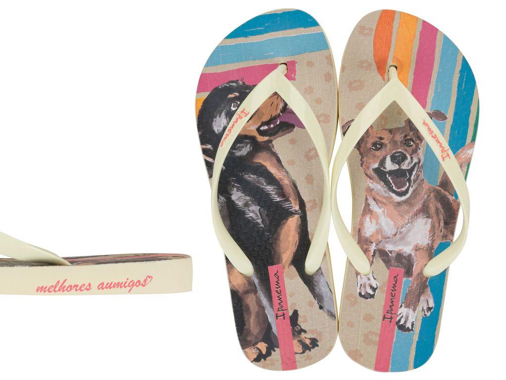 Sandalia Mujer Beige/Azul Love Pets 122 Ipanema-2