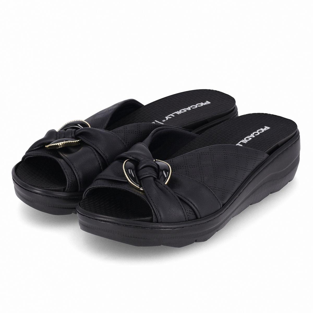 Sandalia Mujer Negro SPA Anabela Piccadilly-2