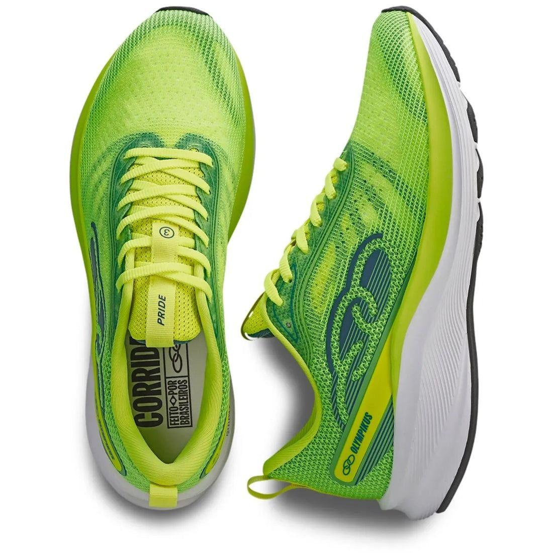 Zapatilla Running Mujer Pride 3 Verde Limón-3