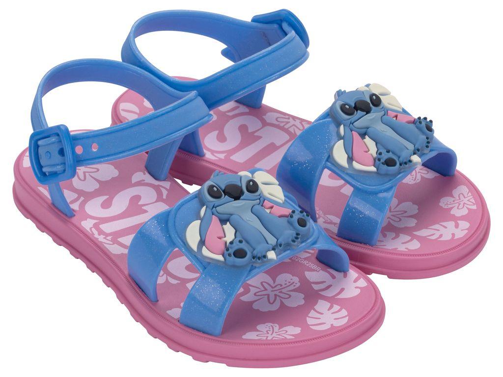 Sandalia Infantil Lila/Azul Glitter Stich 089 Ipanema-1