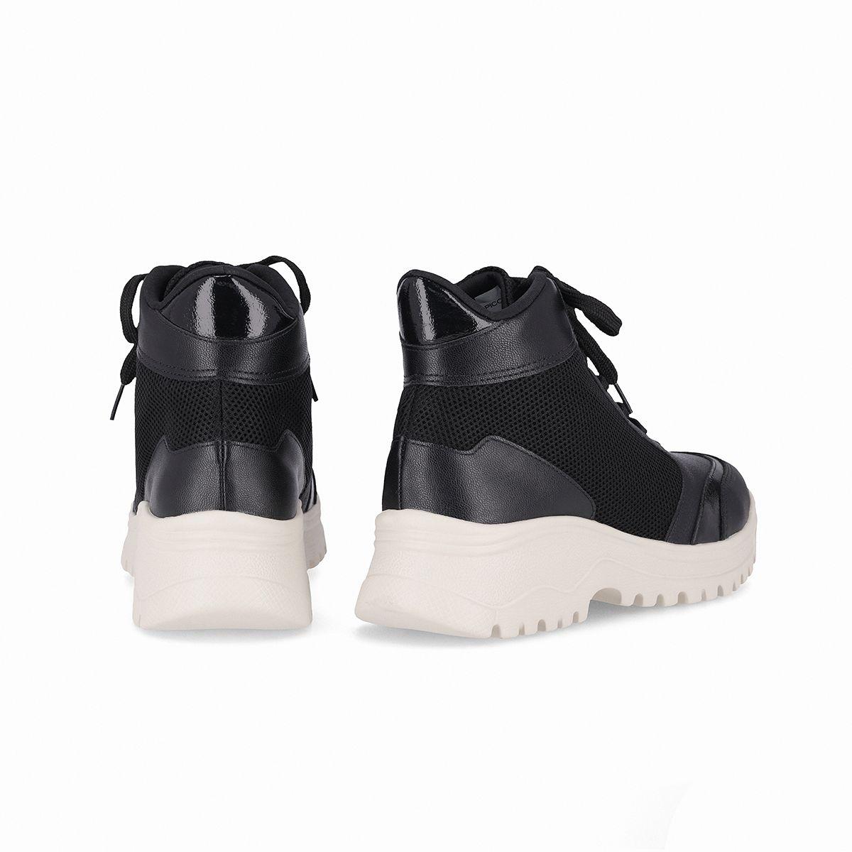Zapatilla Mujer Negro Lana Piccadilly-2