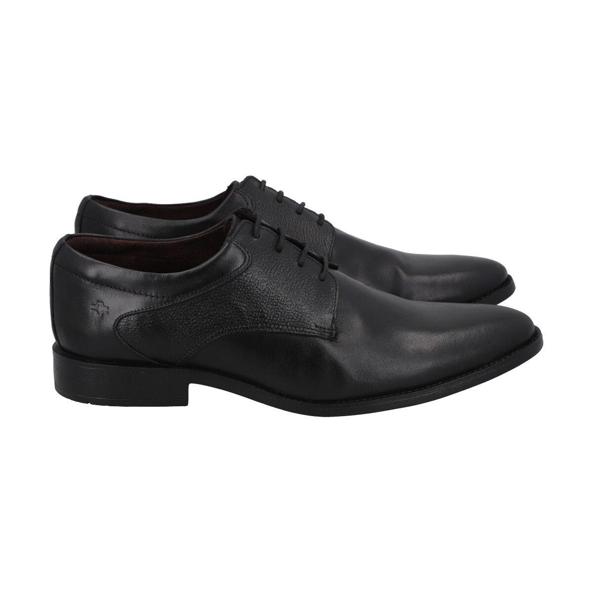 Zapato Formal Hombre Cuero Negro 561  Perlatto-2