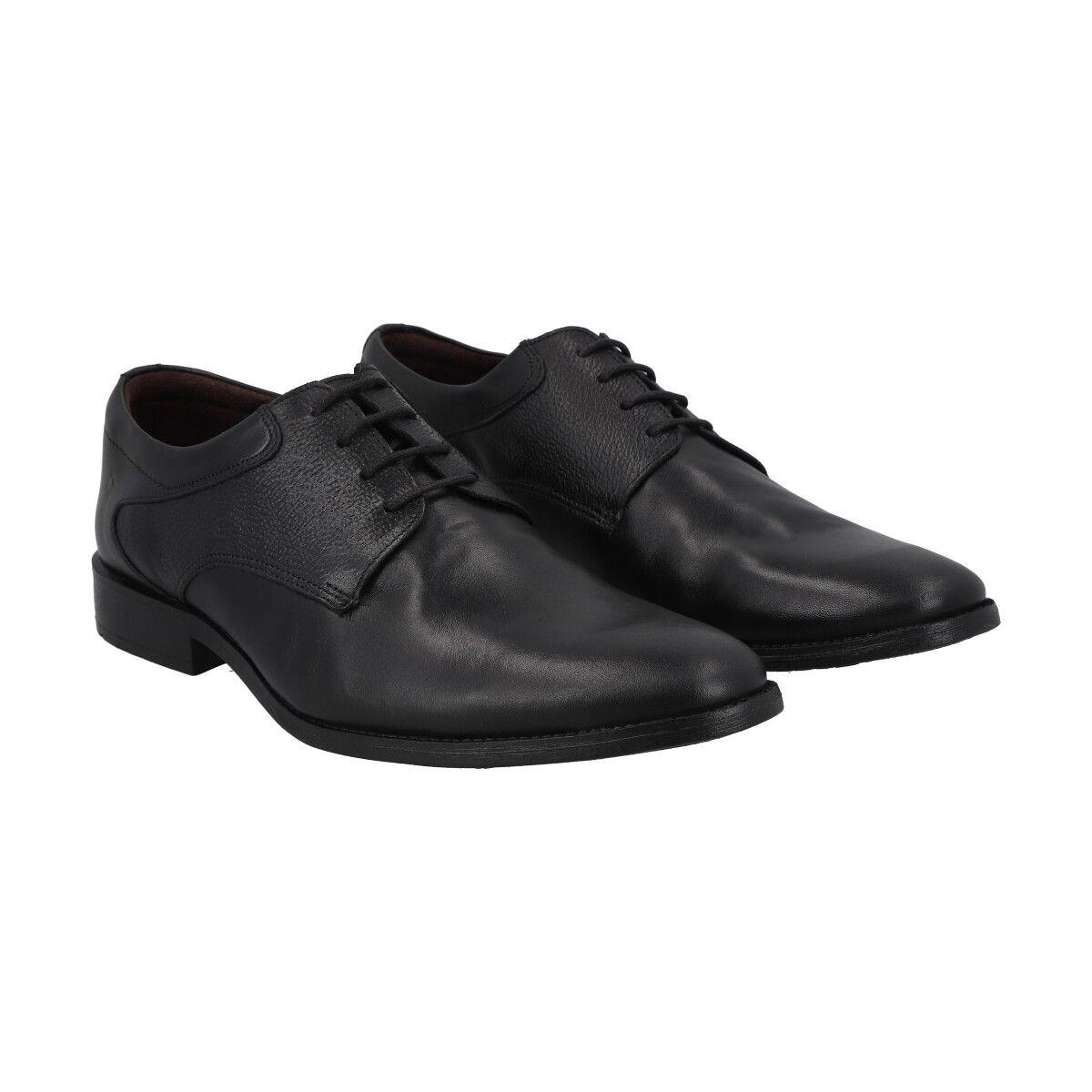 Zapato Formal Hombre Cuero Negro 561  Perlatto-4