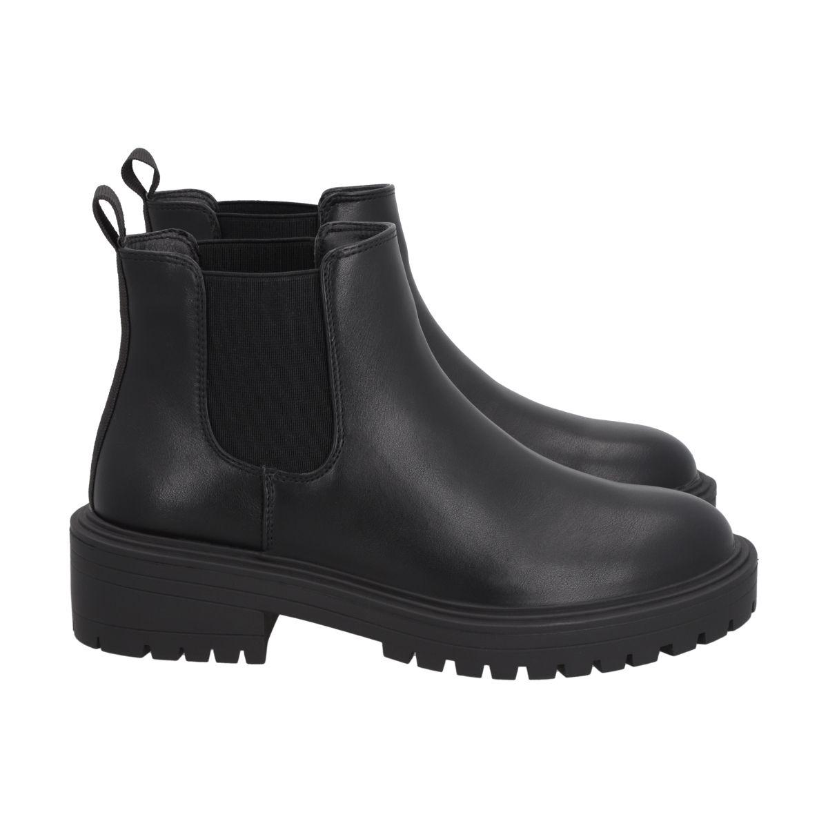 Botin Mujer Negro Storm Police-2