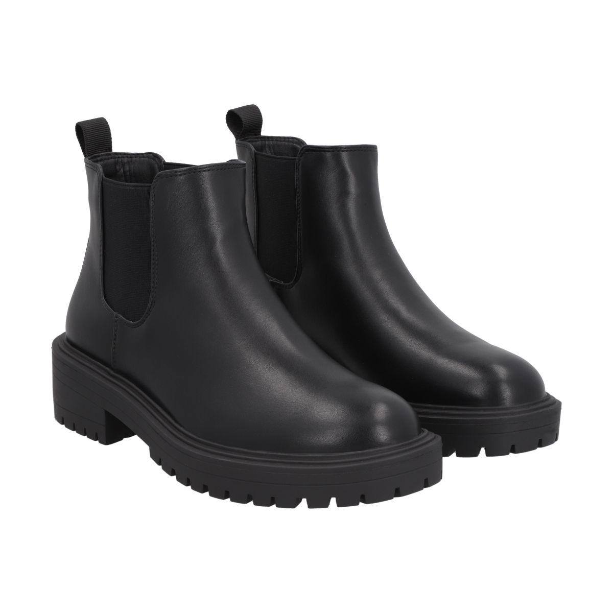 Botin Mujer Negro Storm Police-4