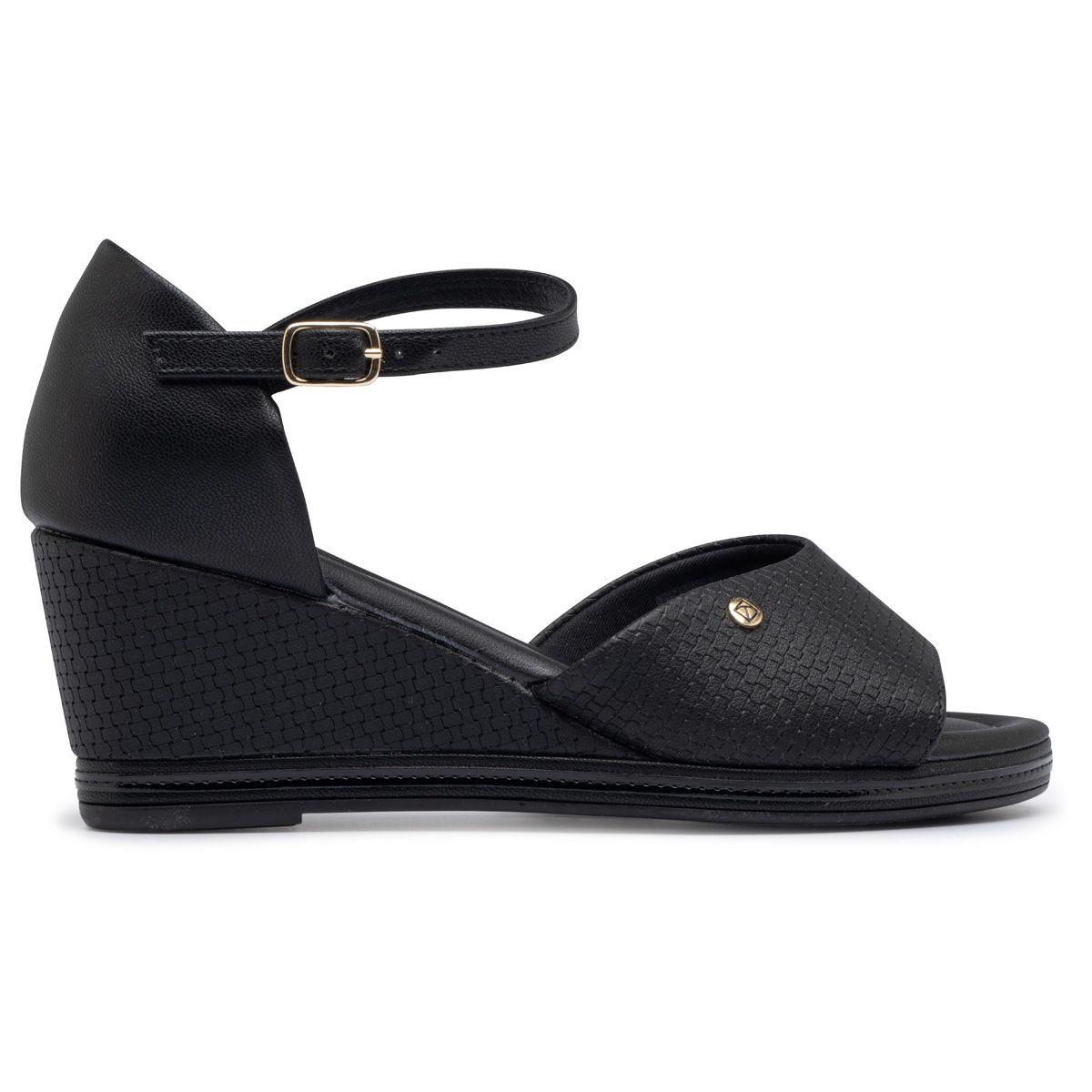 Sandalia Mujer Anabela Alice Negro 736 Piccadilly-0