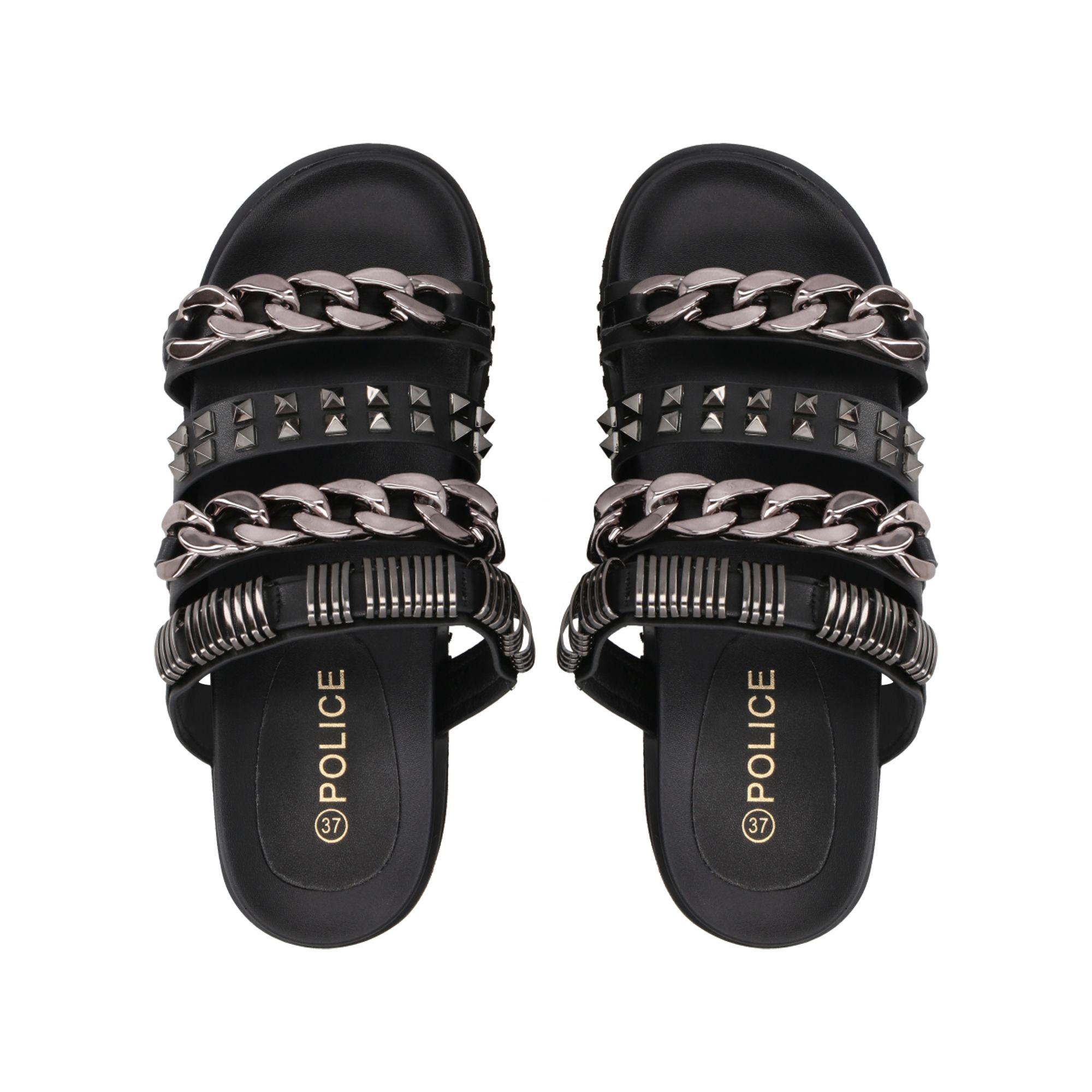 Sandalia Mujer Negro Soki Police-1