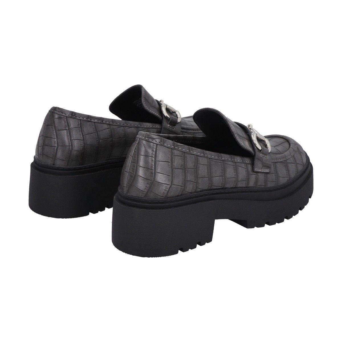 Mocasín Mujer Negro/Gris Gretha  Police-4