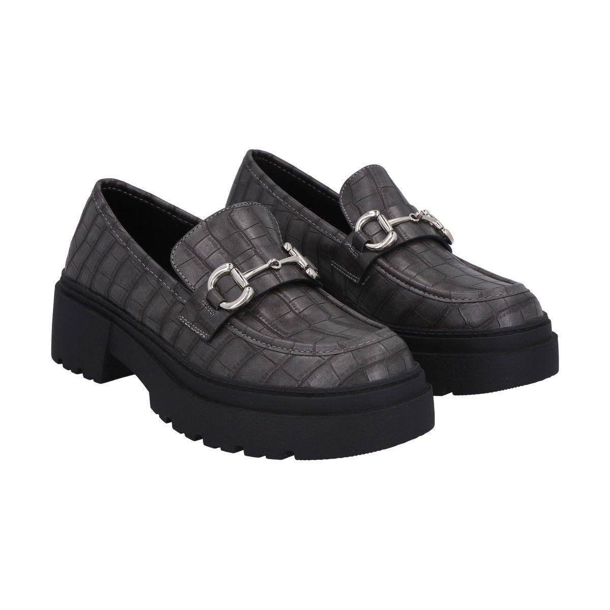 Mocasín Mujer Negro/Gris Gretha  Police-3