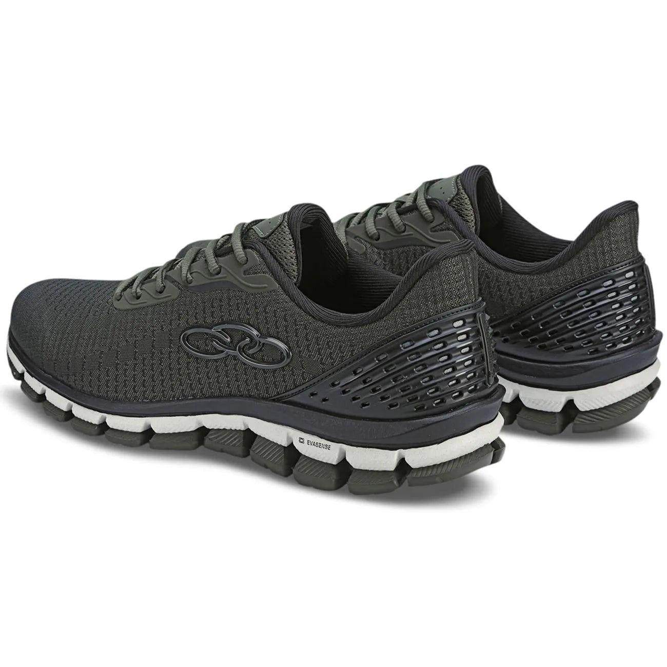 Zapatilla Hombre Estilo 2 Verde Militar/Negro-1