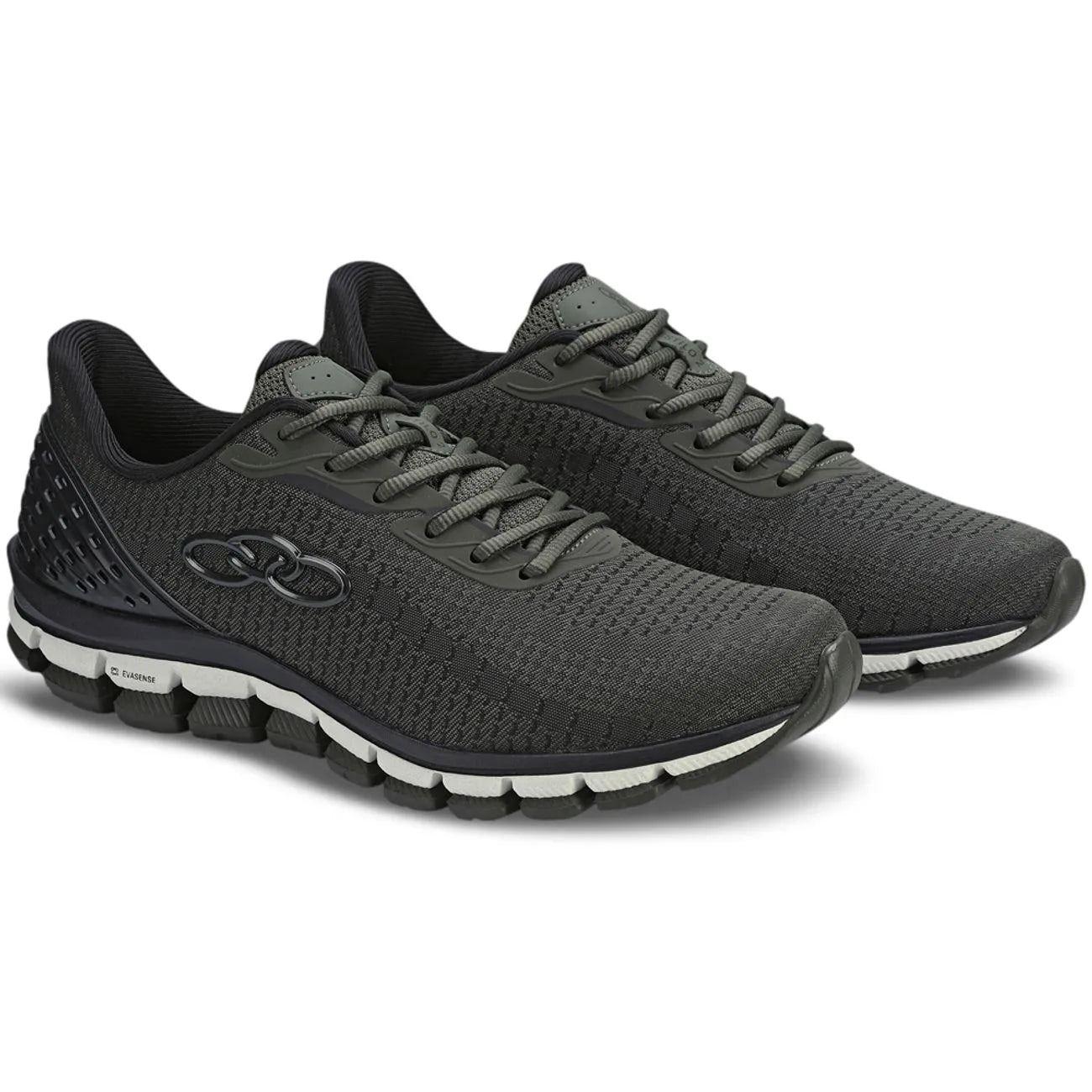 Zapatilla Hombre Estilo 2 Verde Militar/Negro-2