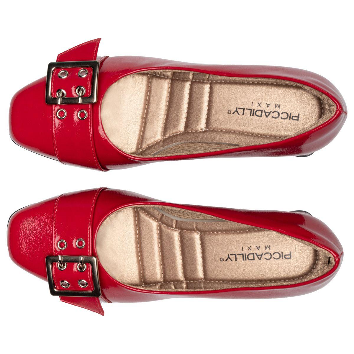 Zapato Mujer Hebilla Estela Rojo Piccadilly-2