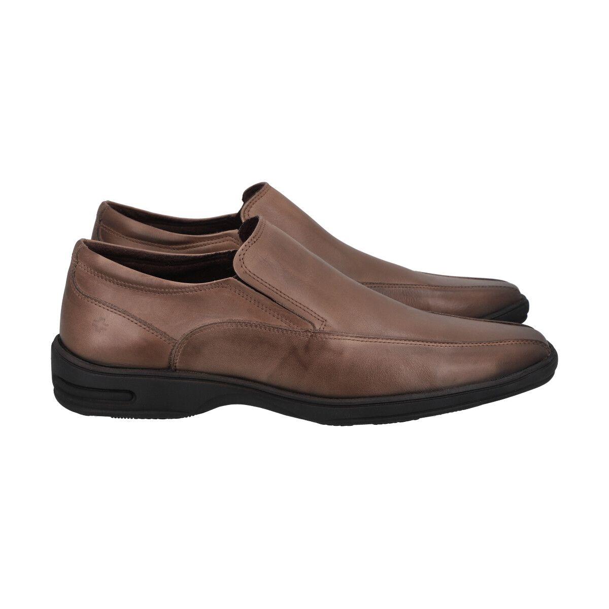 Zapato  Hombre Cuero Café Claro Perlatto-1