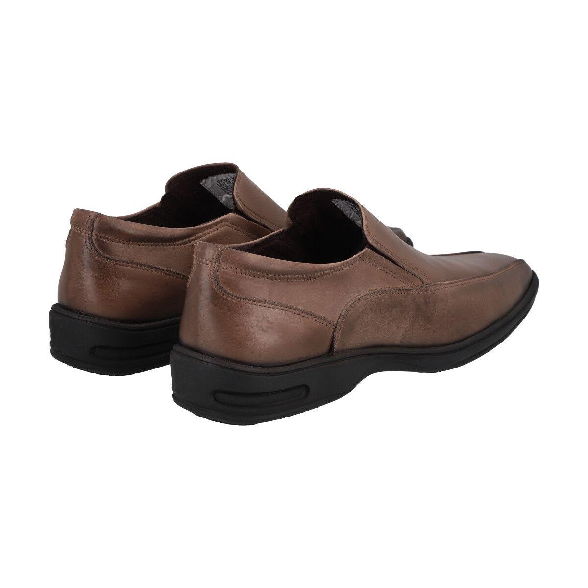 Zapato  Hombre Cuero Café Claro Perlatto-3
