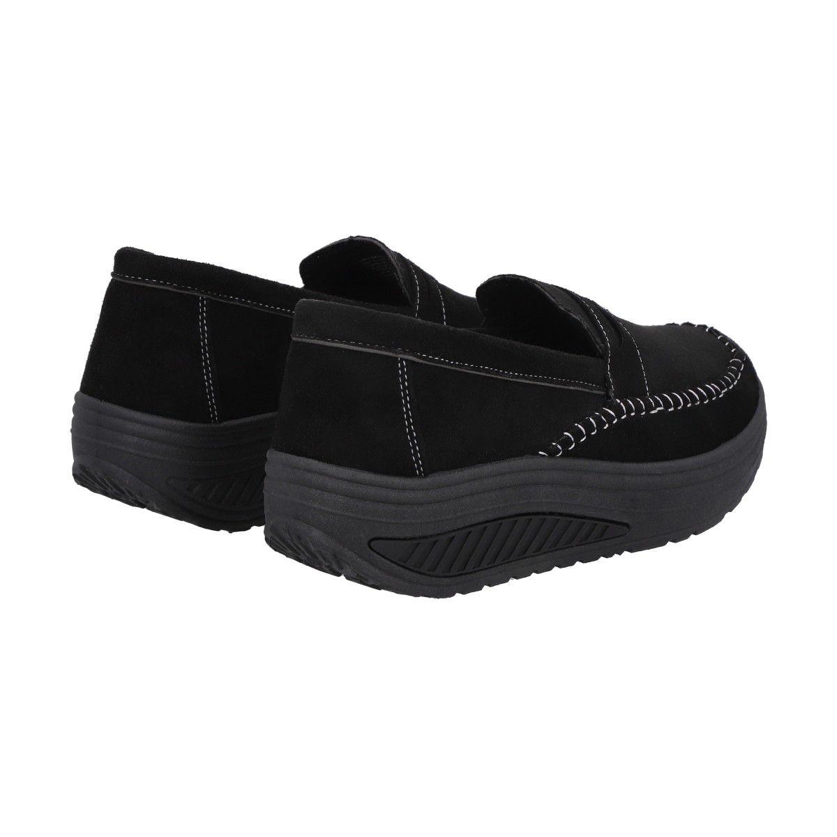 Mocasín Mujer Negro/Gris Sole  Police-4