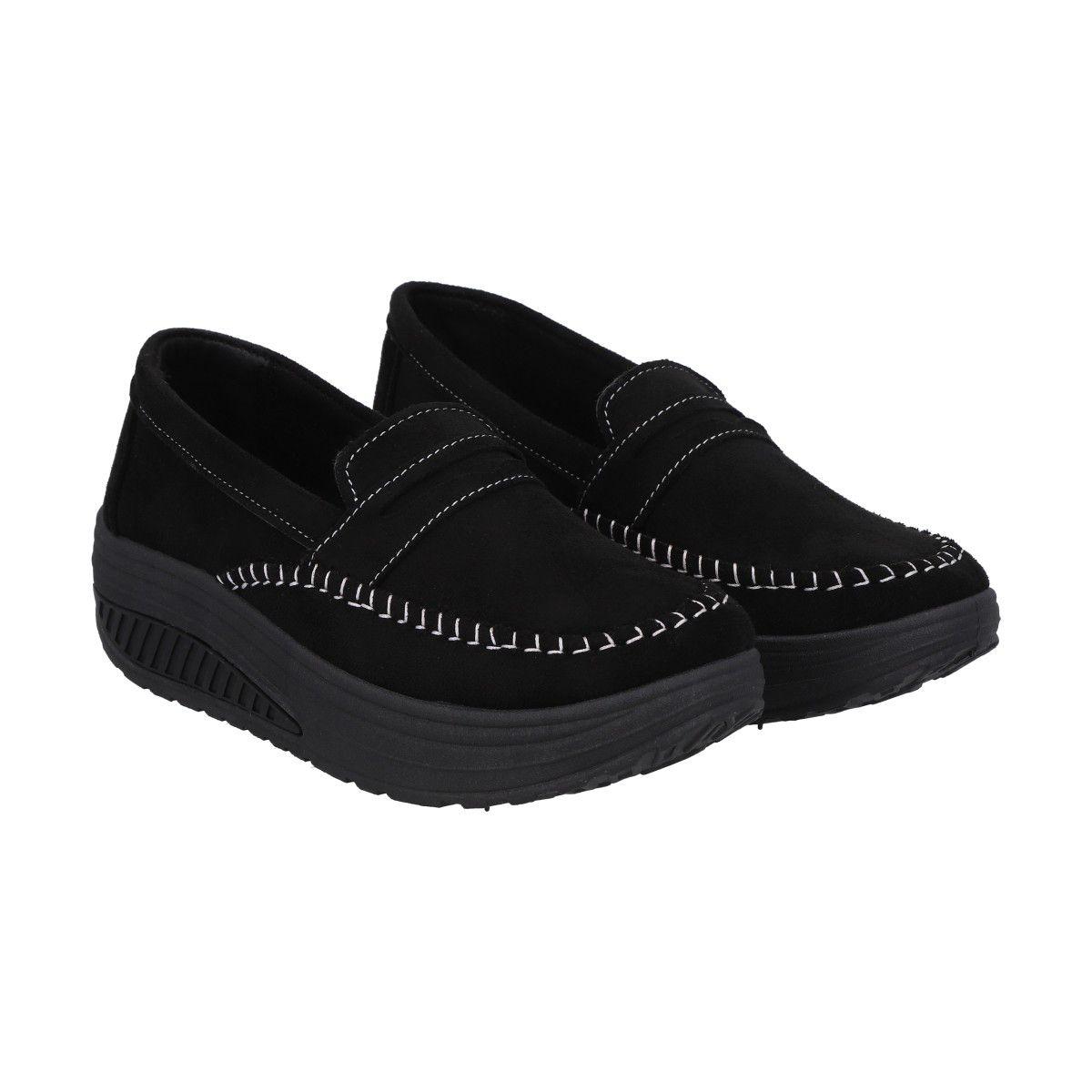 Mocasín Mujer Negro/Gris Sole  Police-3