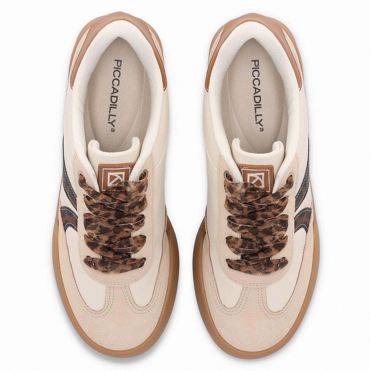 Zapatilla Mujer Beige/Animal Print Caroline Piccadilly-1