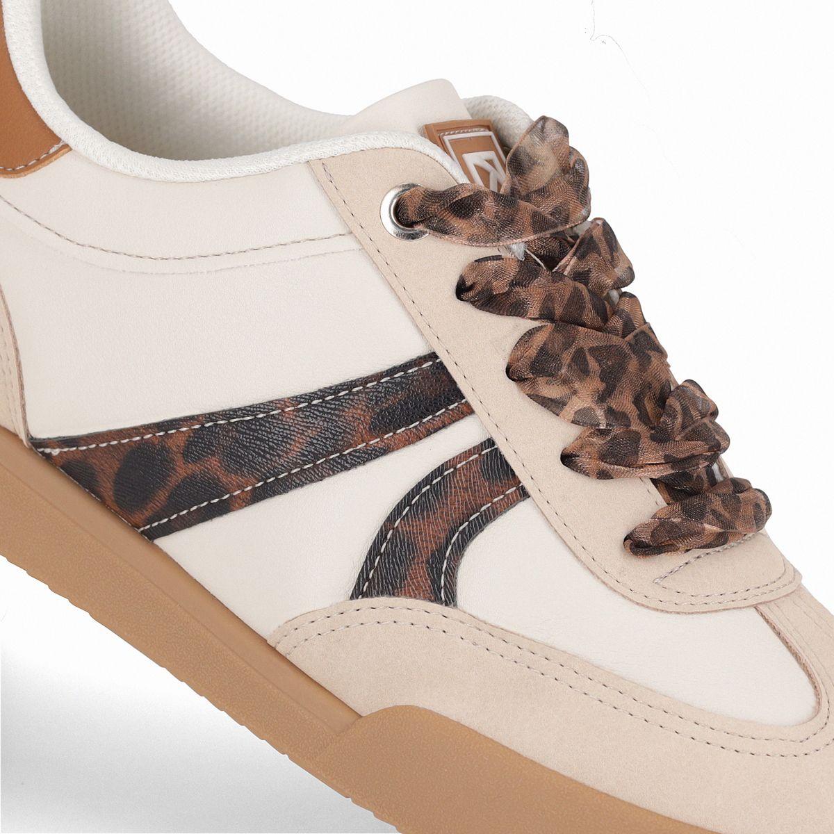 Zapatilla Mujer Beige/Animal Print Caroline Piccadilly-9