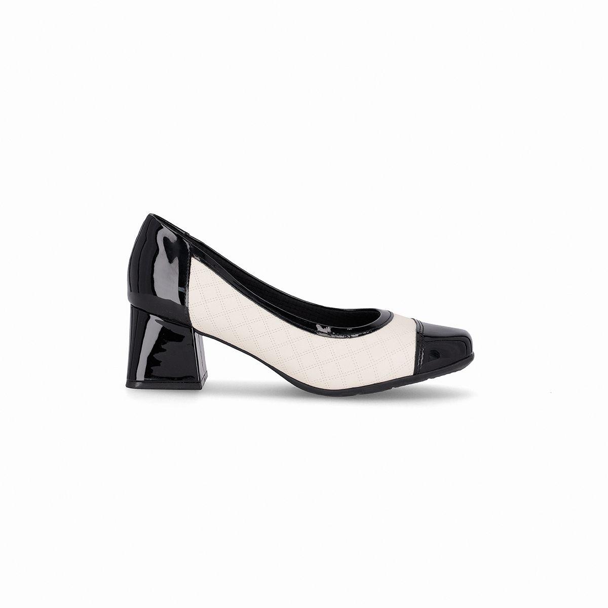 Zapato Mujer Negro/Blanco Estela Piccadilly-0